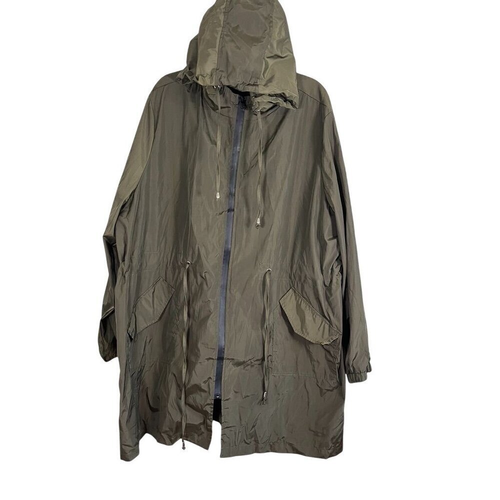 IN Voland Jacket Military 26W Green Neutral Minimalist Raincoat Preppy Army 80s